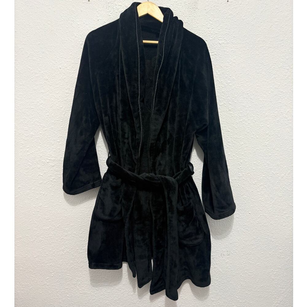 Victoria's Secret Plush Robe Cozy Lounge M/L Preppy Glam